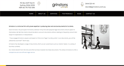 Desktop Screenshot of grinstons.com.au