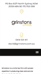 Mobile Screenshot of grinstons.com.au